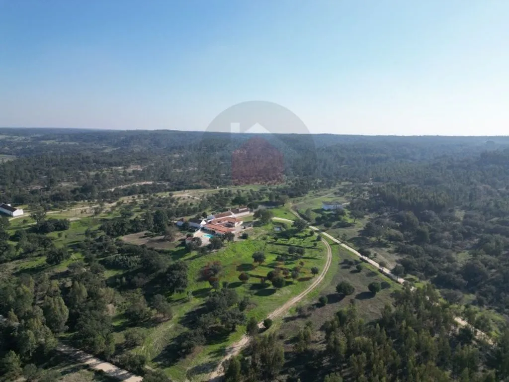 Aerial - Luxury House with Pool in Almeirim
