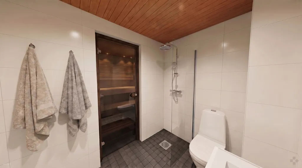 Bagni - Modern Apartment with Sauna in Oulu