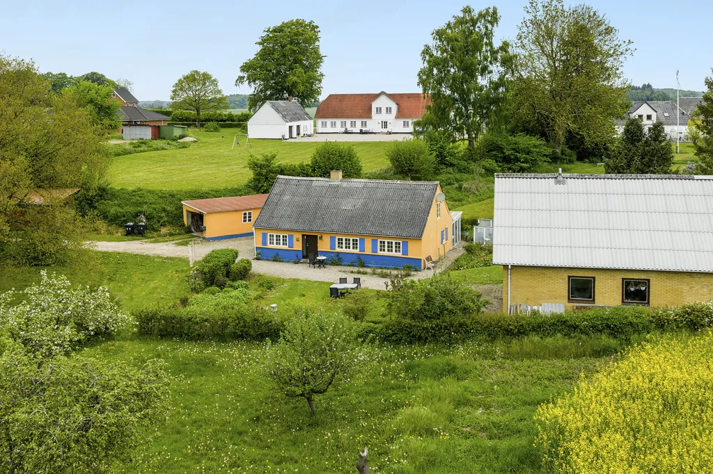 Vue aérienne - Villa with Workshop in Stenstrup