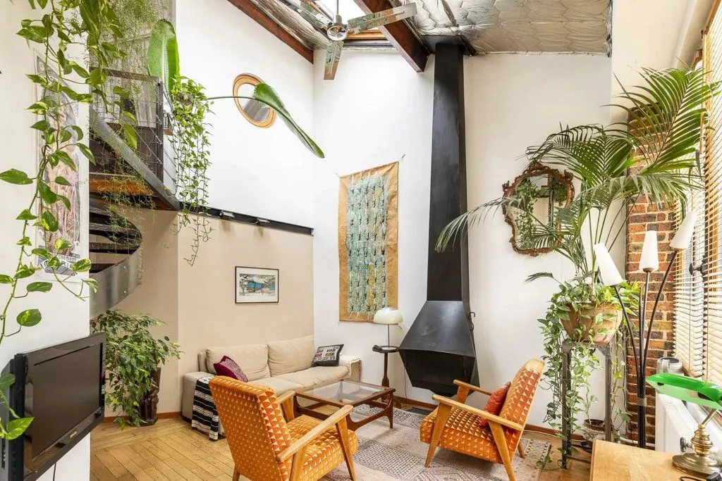 Séjour - Duplex de Luxe avec Cour Calme à Paris
