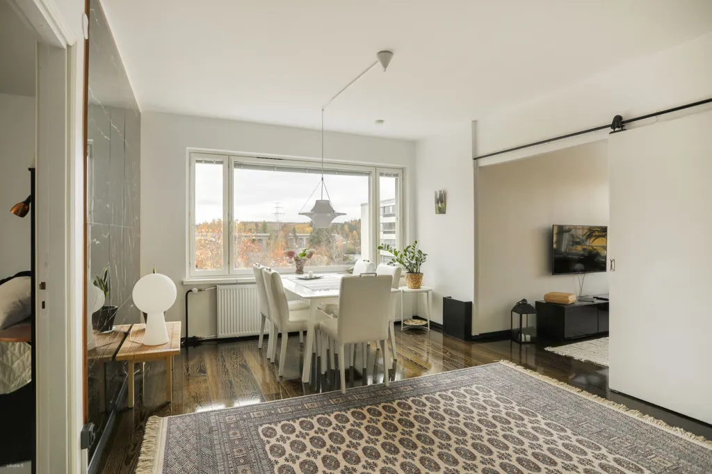 Séjour - Modernised Apartment with River View in Heinola