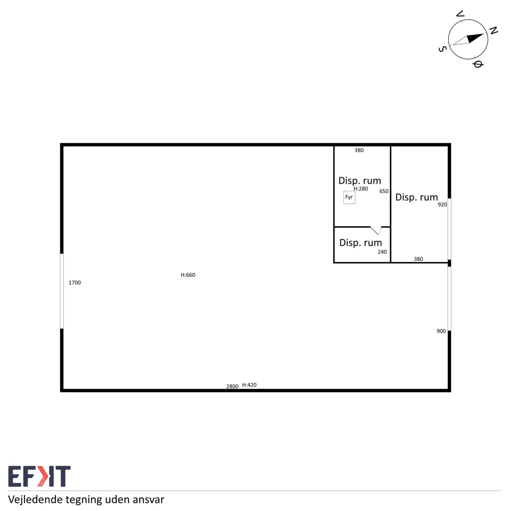 Floor Plan - Historic Manor with Garden in Midtsjælland