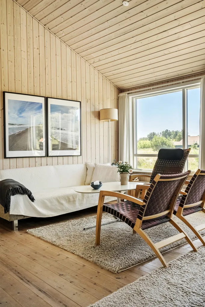 Séjour - Modern Summerhouse with Sea View in Ulfborg