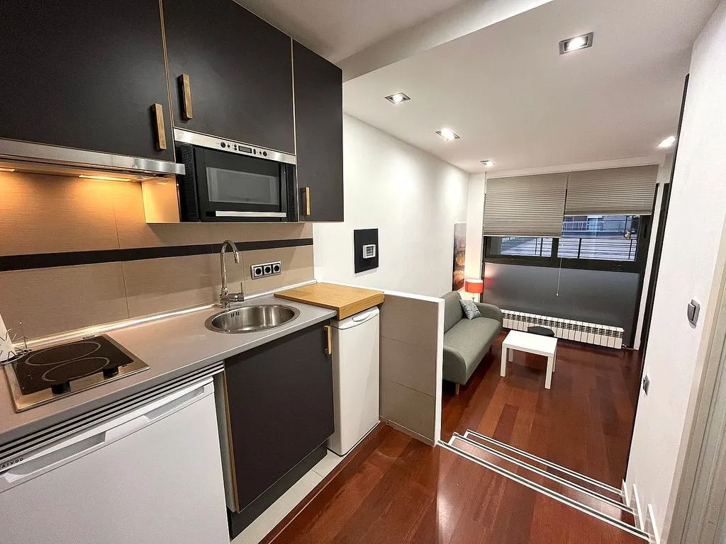 Cuisine - 1-Bedroom Apartment with Terrace in Retiro