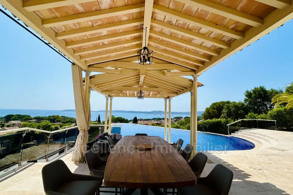 Terrasse - Villa avec Vue Mer dans une Résidence Fermée à Sainte-Maxime