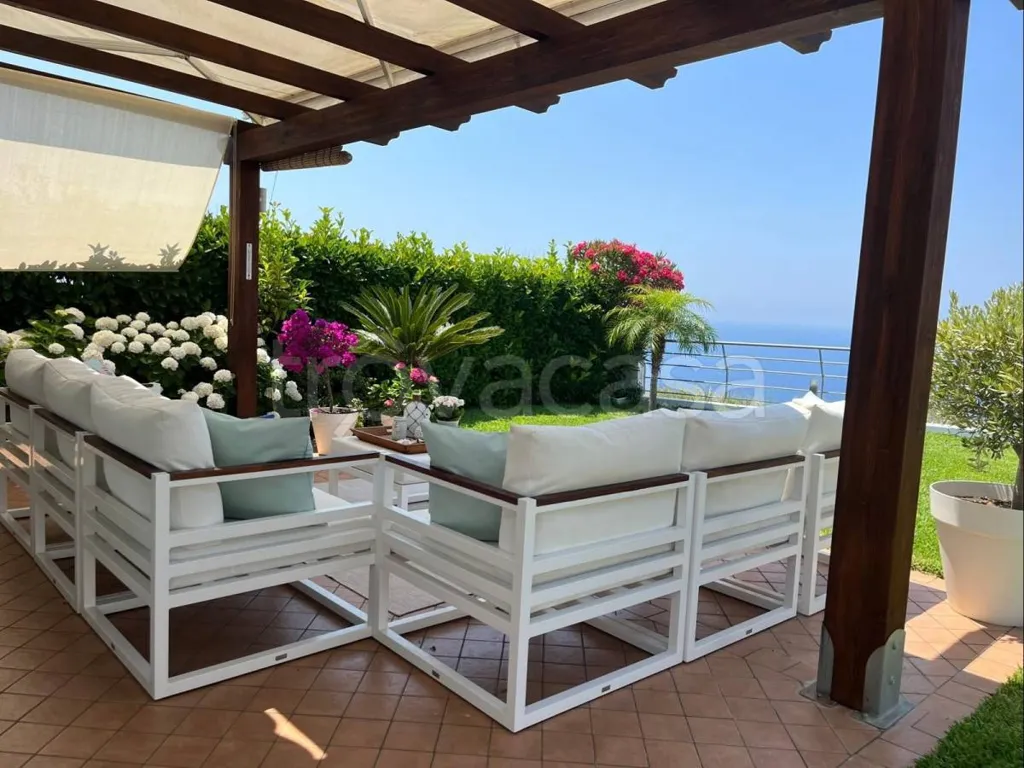 Terrasse - Bifamiliar Villa with Sea View in Zambrone