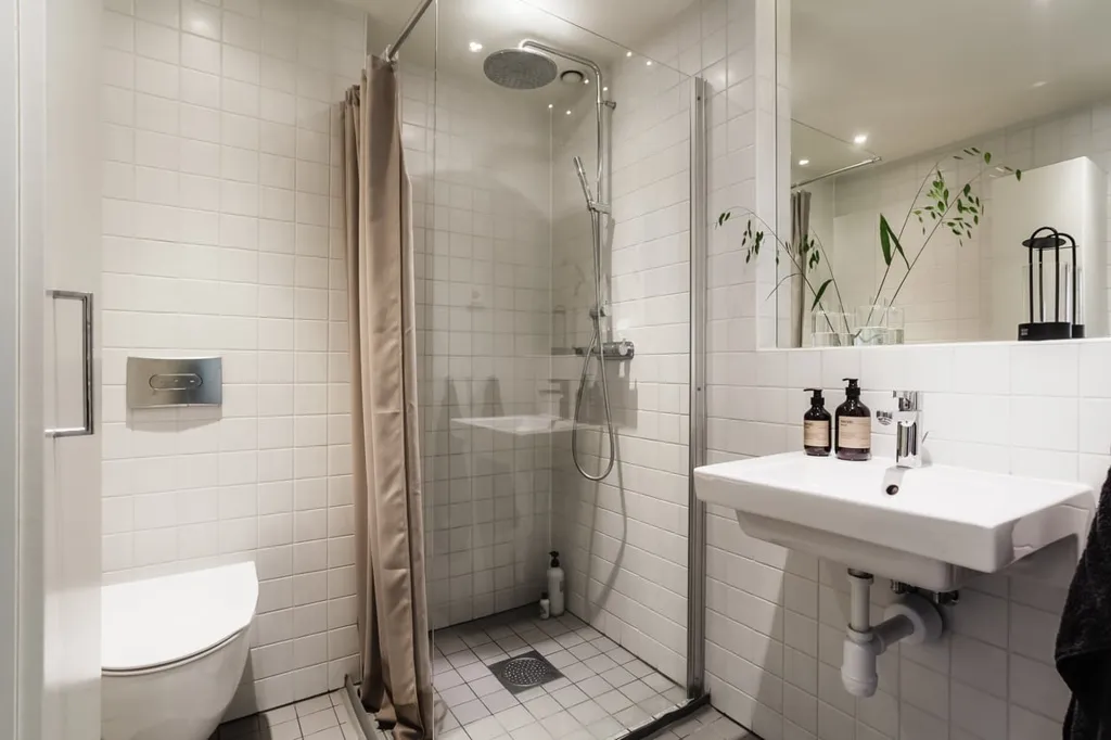 Salles de bain - Corner Flat with Park View in Göteborg