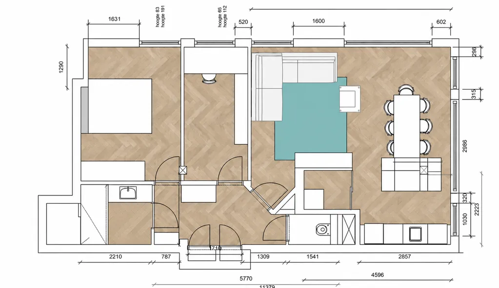 Plan - Appartement 3 pièces à Amsterdam