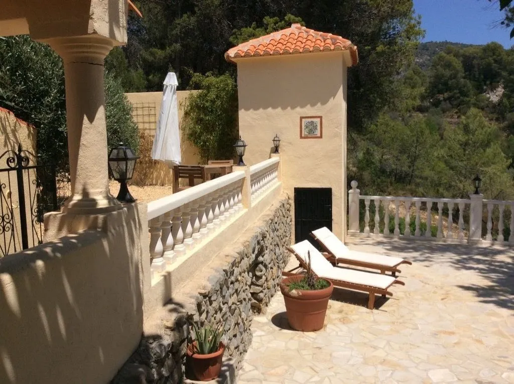 Terrasse - Luxury Finca with Pool in Castell de Castells