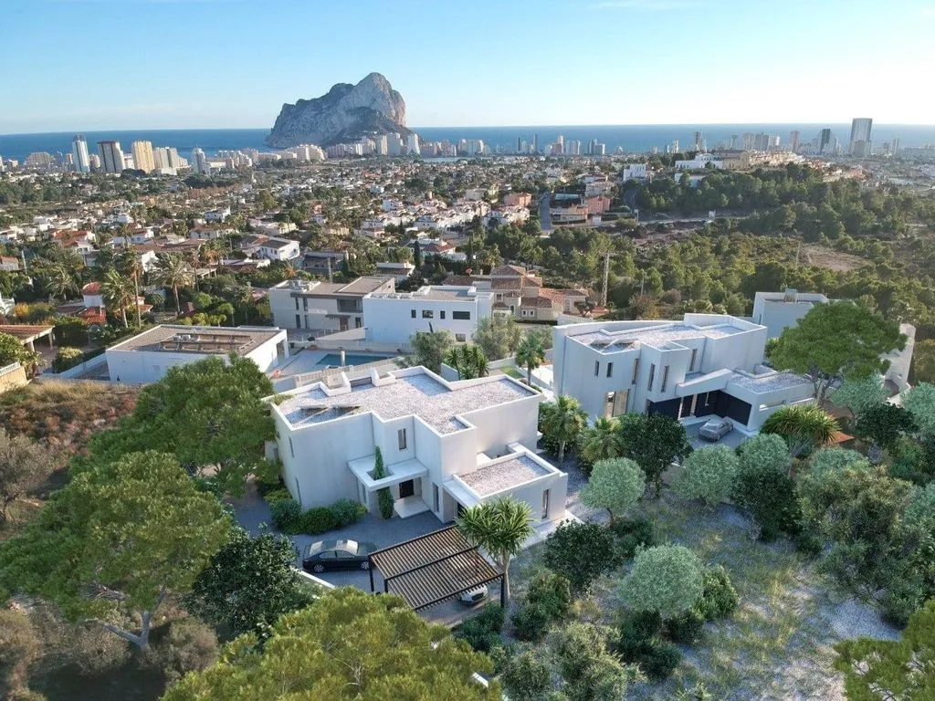 Aerial - Luxury Villa with Sea View in Calpe