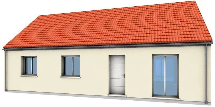New Build House with 450m² Plot in Bennecourt