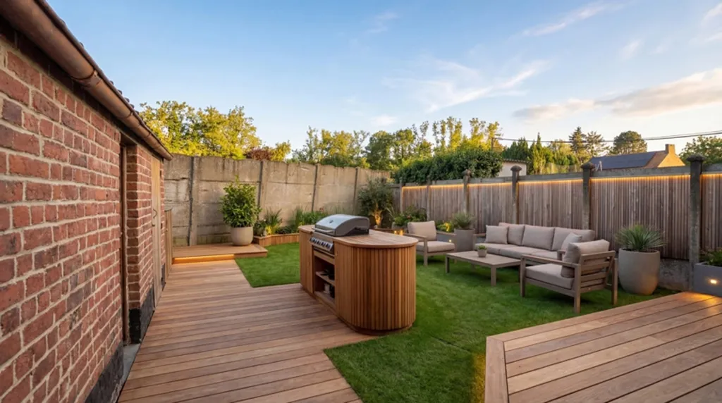 Jardin - Maison lumineuse avec terrasse à Leuze