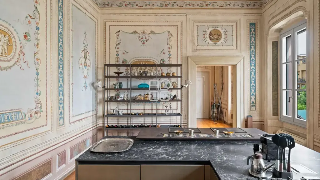 Kitchen - Historic Palazzo Apartment in Lonato