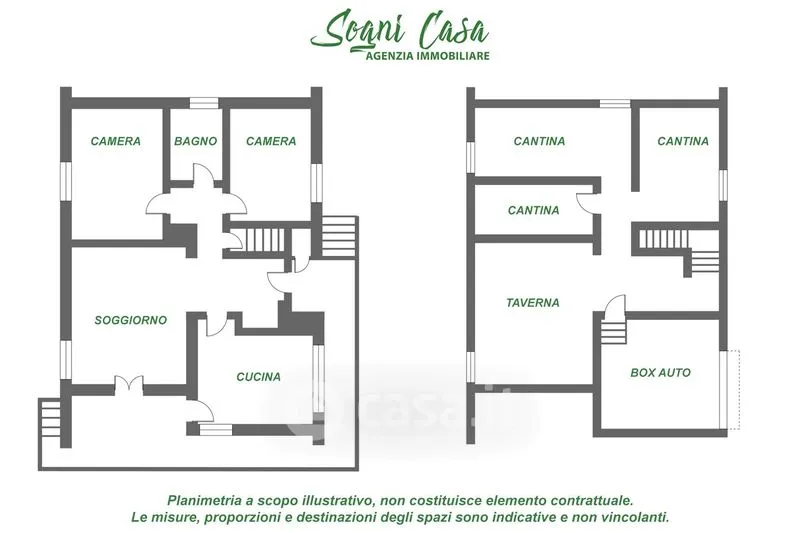 Plan - Villa with Garden in Marano Ticino