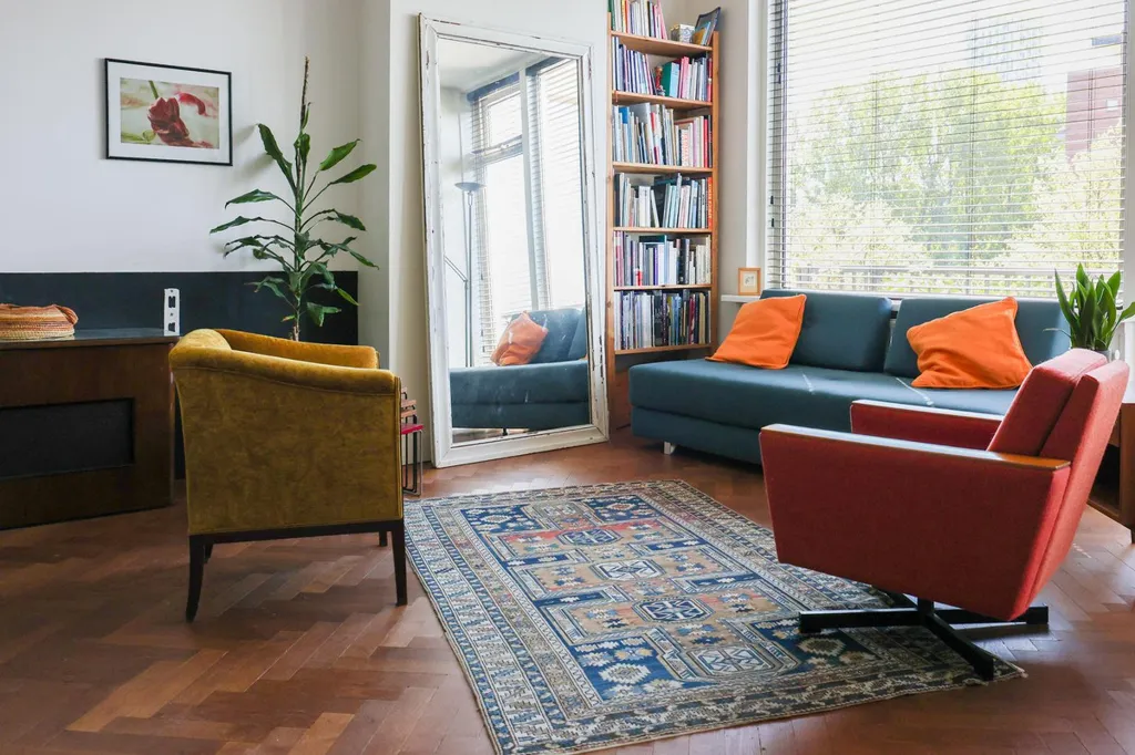 Séjour - Galerij Flat with Balcony in Rubroek, Rotterdam