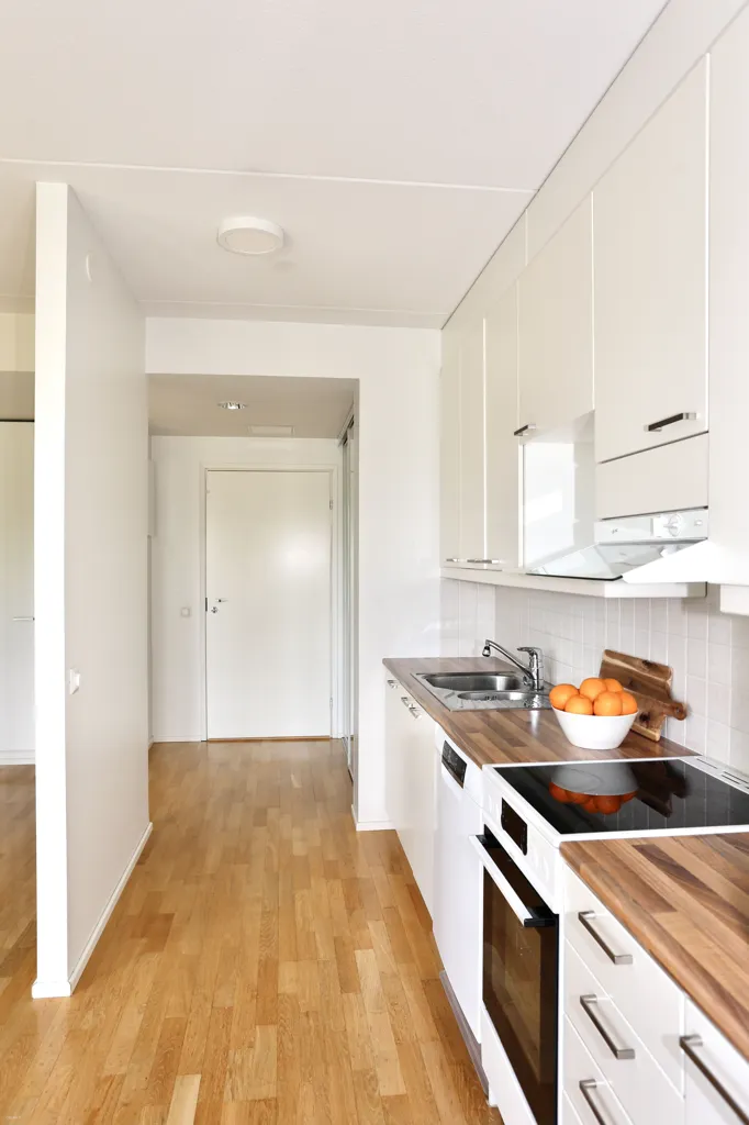 Cucina - Barrier-Free Apartment with Balcony in Lahti