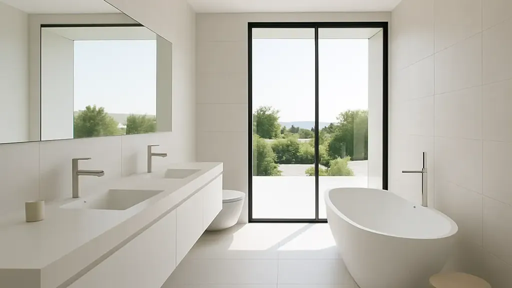 Bathrooms - Modern Villa with Pool in Forte Dei Marmi