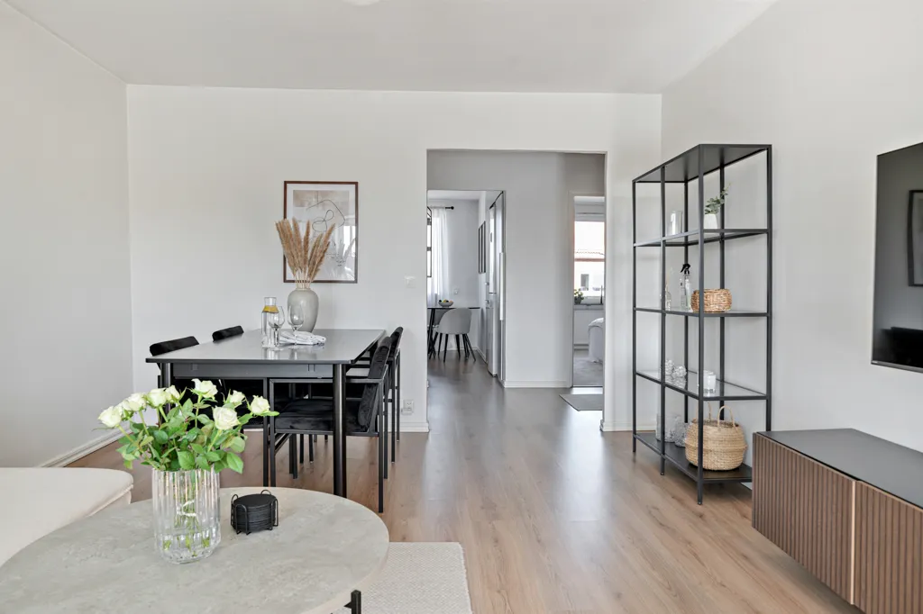 Séjour - Apartment with Large Balcony in Helsingborg