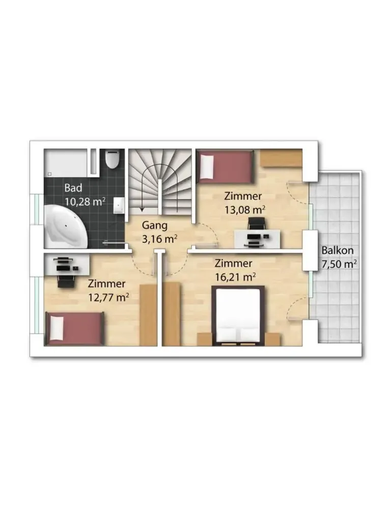 Plano - Modern Terraced House with Garden in Baden