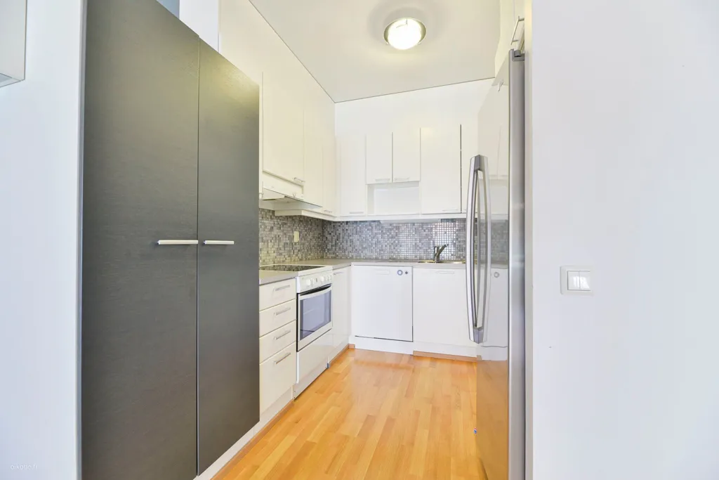 Köök - Apartment with Balcony in Lappeenranta Centre