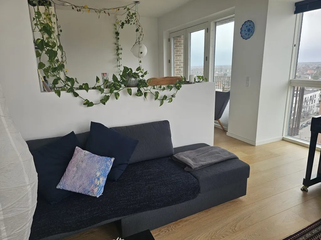 Séjour - Furnished Apartment with Park View in Valby