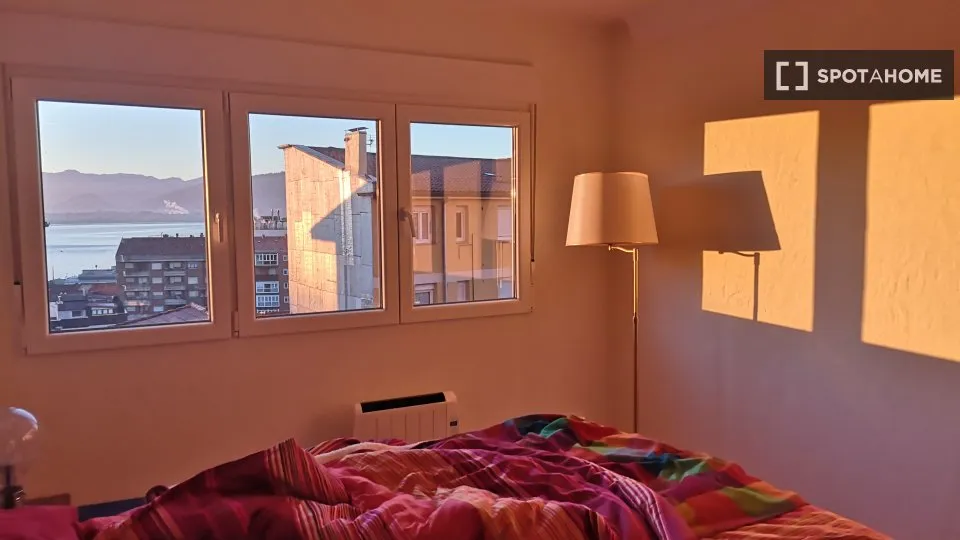 Bedrooms - 2-Bedroom Apartment with Terrace in Santander
