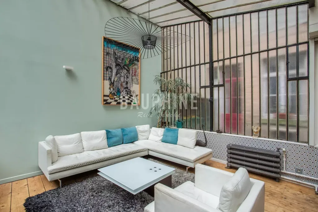Séjour - Loft avec Verrière dans le 5ème Arrondissement de Paris