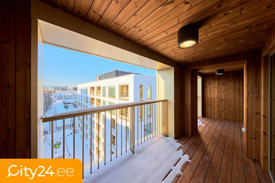 Balcony - Apartment with Sauna and Balcony in Kristiine
