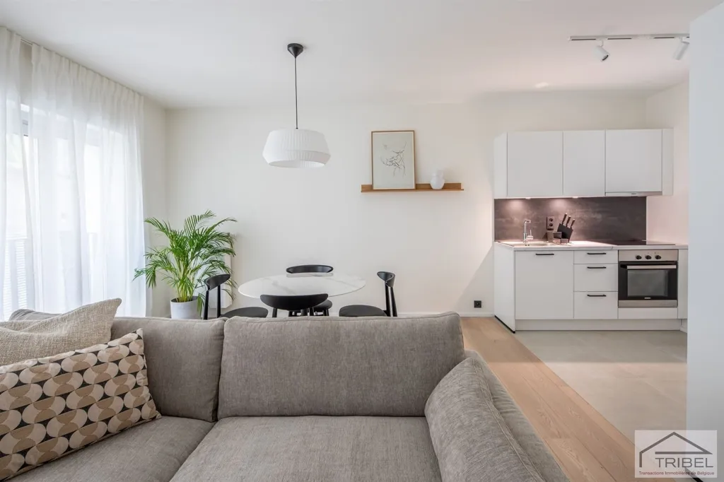 Soggiorno - Furnished Flat with Terrace in Brussels