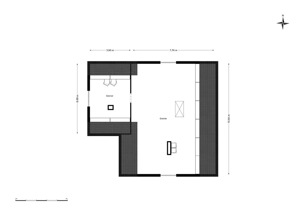 Plan - Villa 4 Façades à Restaurer à Filot