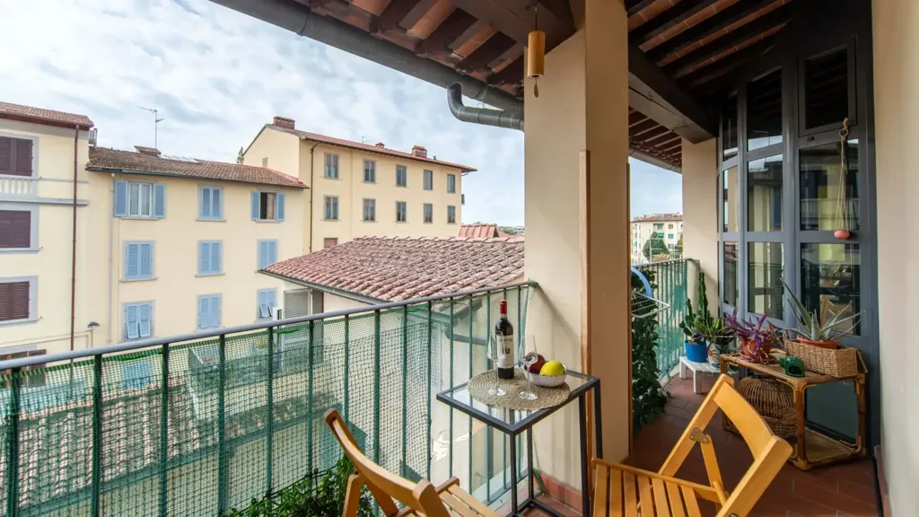 Balcon - Studio Apartment with Balcony in Florence