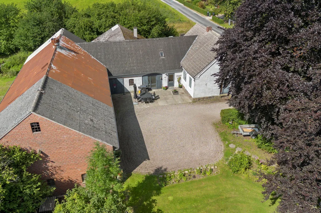 Vue aérienne - Maison 5 pièces à Kværndrup