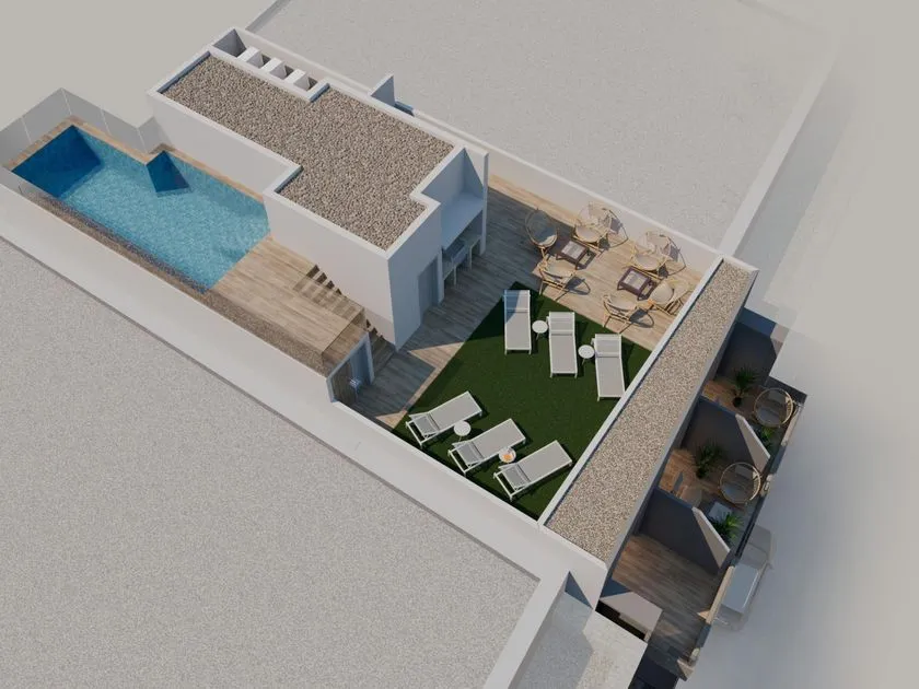 Õhuvaade - Penthouse with Sea View in Torrevieja