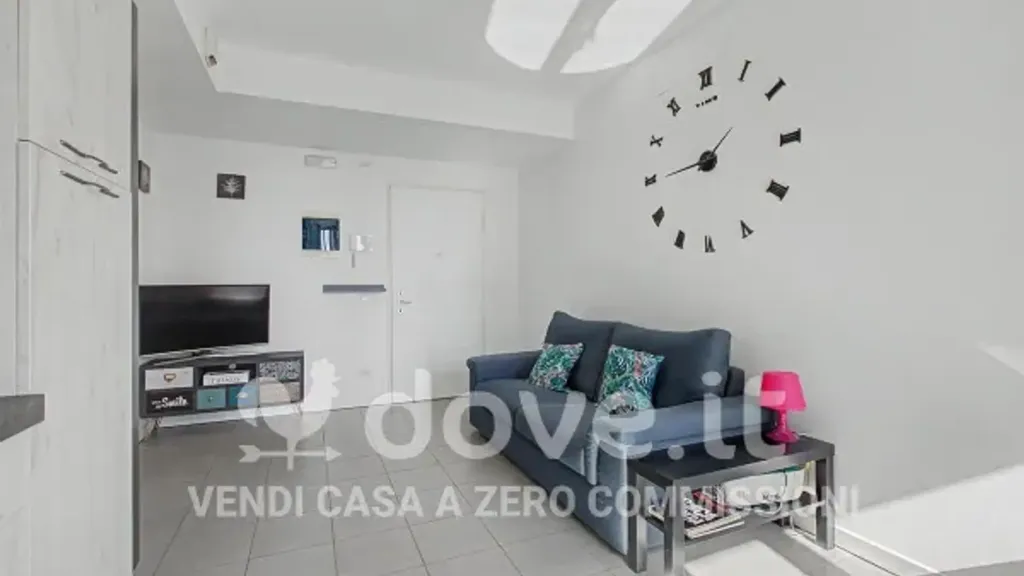 Living Room - Modern Apartment with Balcony in Milan