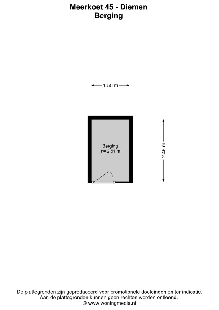 Plan - Apartment with Balcony in Diemen