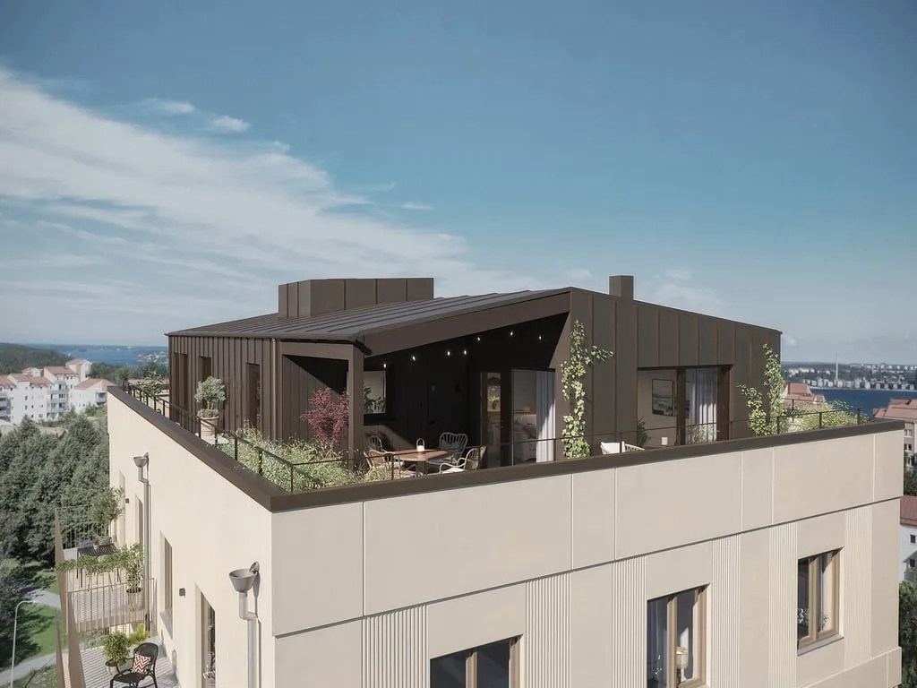 Vue aérienne - Unique Penthouse with Sky View in Nacka