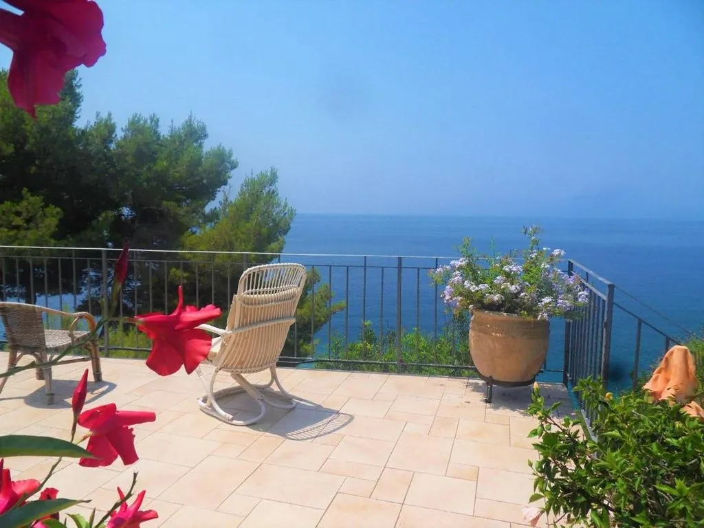 Terrace - Villa with Seafront Access in Maratea