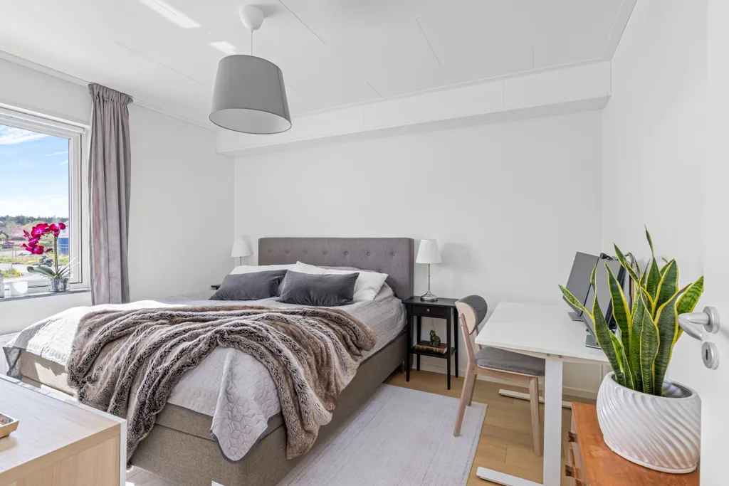 Camere da letto - New Flat with Private Entrance in Gunsta