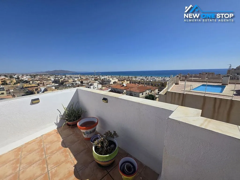 Terrasse - Penthouse with Sea View and Rooftop Pool in Garrucha