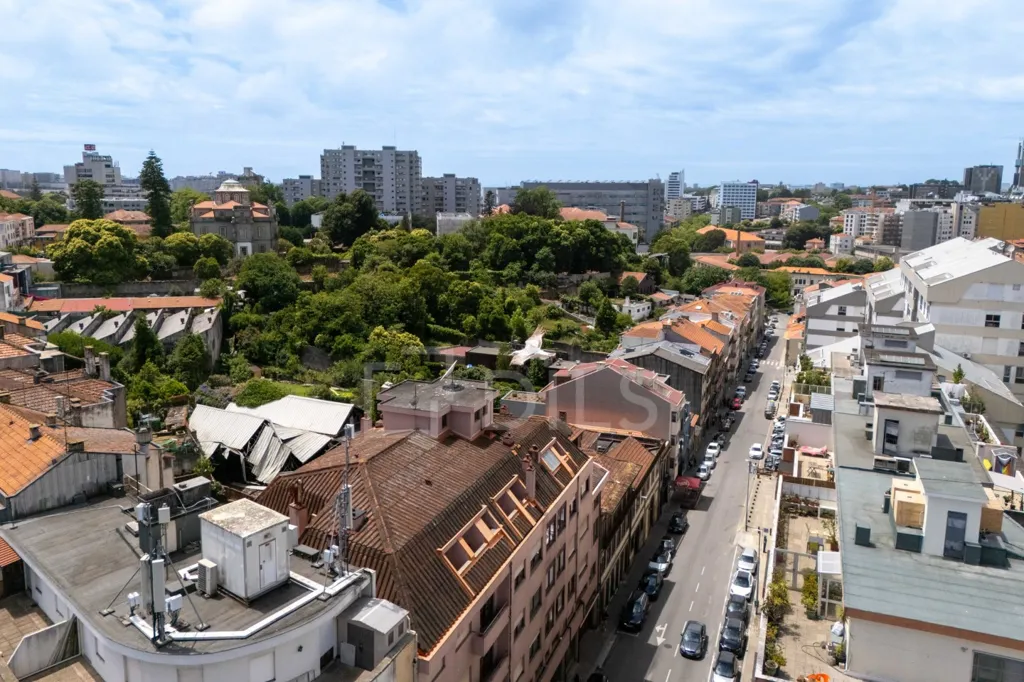 Vue aérienne - T1 Apartment with Balcony in Porto