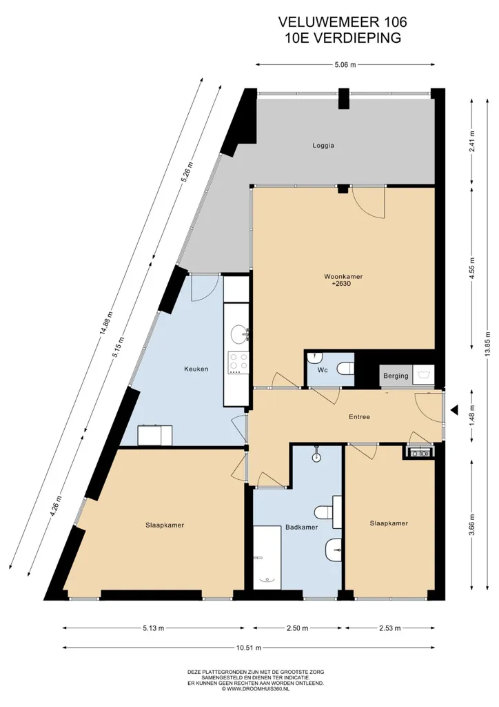 Plan - Apartment with Panoramic View in Woerden