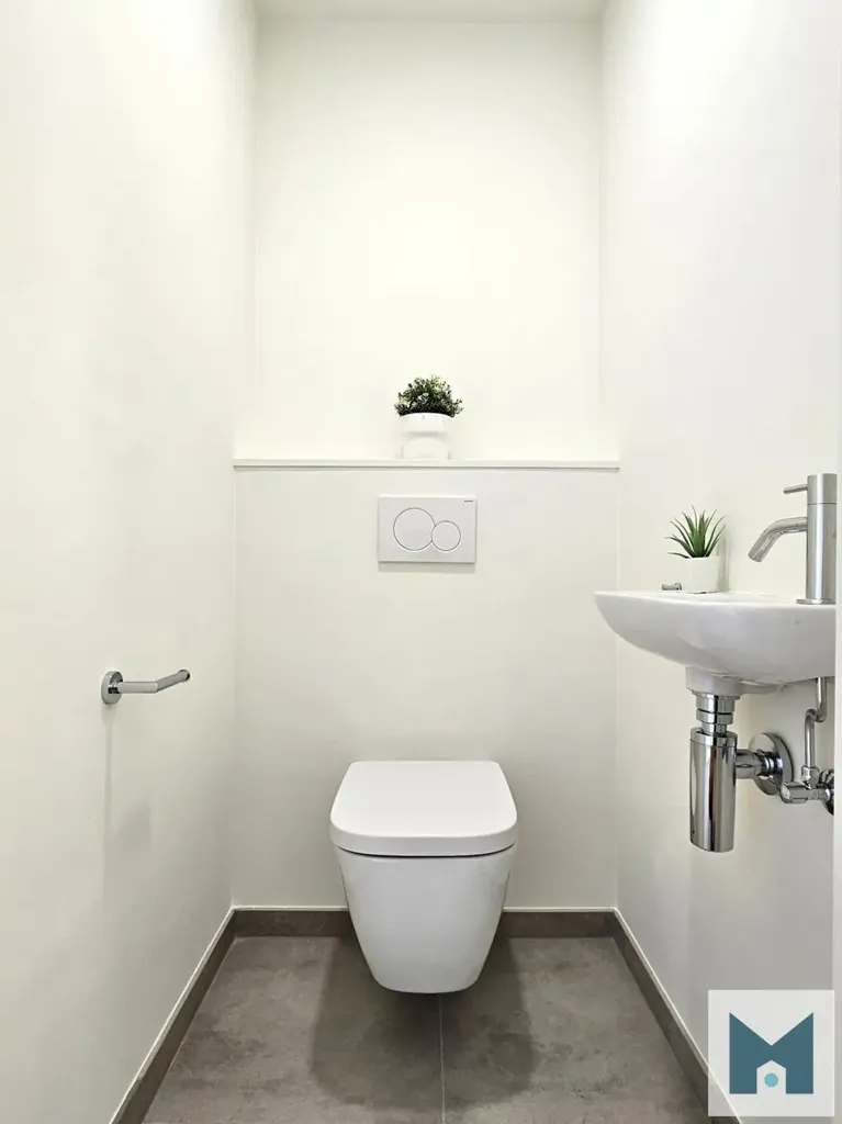 Salles de bain - Appartement Énergétique avec Terrasse à Oudegem