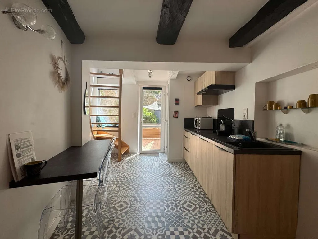 Köök - Duplex with Spa in Quimper Centre