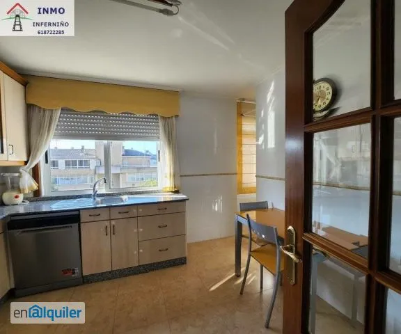 Köök - Furnished Flat with Balcony in Ferrol