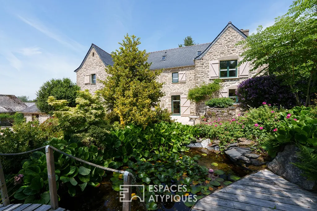 Jardin - Maison de Tisserands avec Dépendance à Commana
