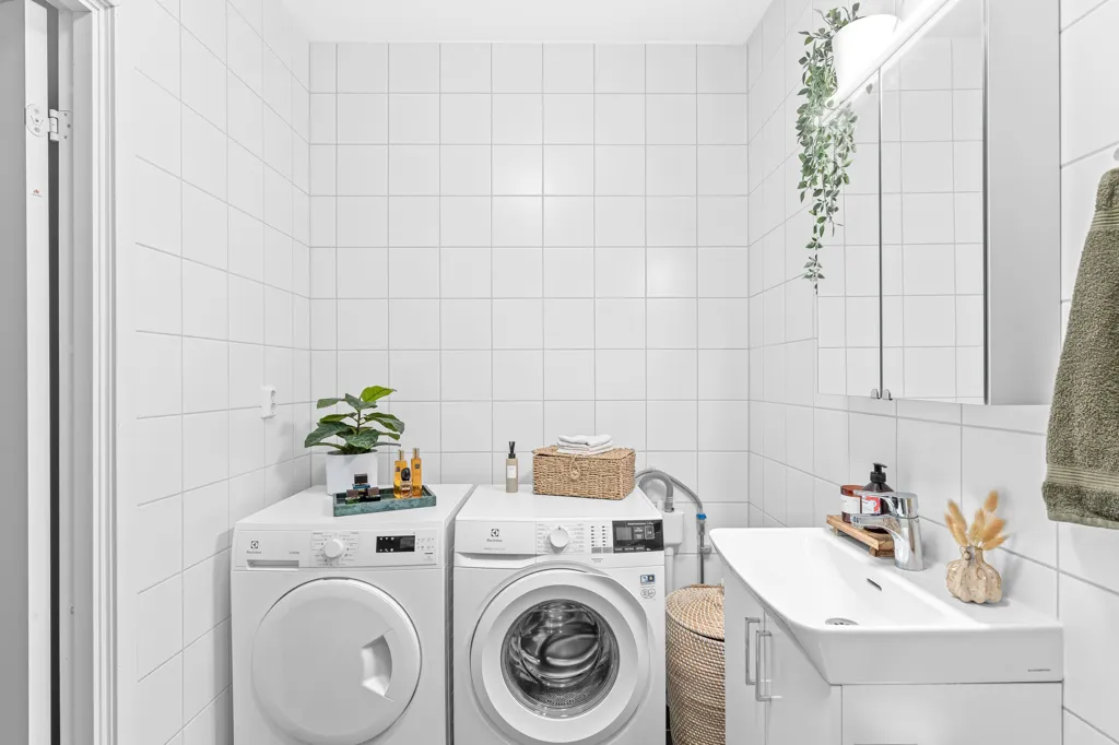 Buanderie - Modern Flat with 20 m² Balcony in Uppsala
