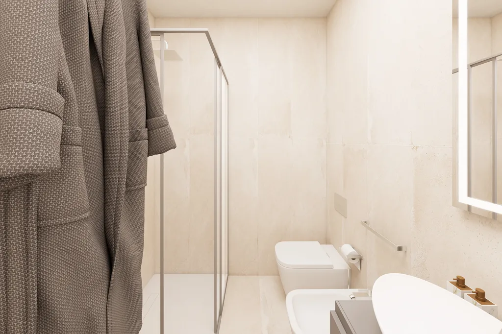 Salles de bain - Ground Floor Apartment with Courtyard View in Torino