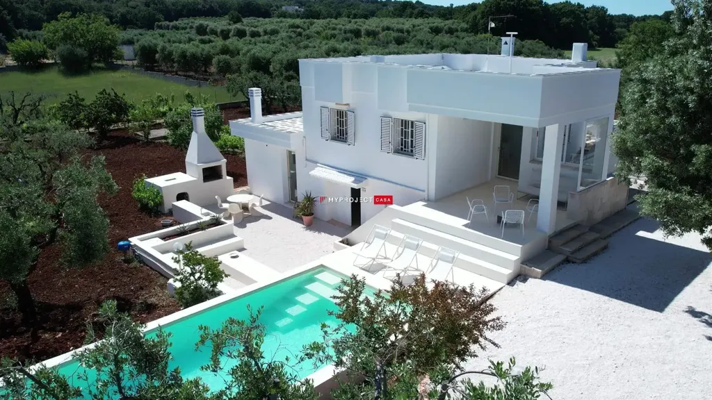 Vue aérienne - Rustic Villa with Olive Grove in Ostuni