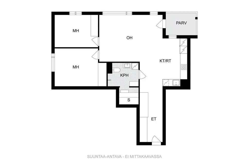 Plan - City Apartment with Balcony in Helsinki