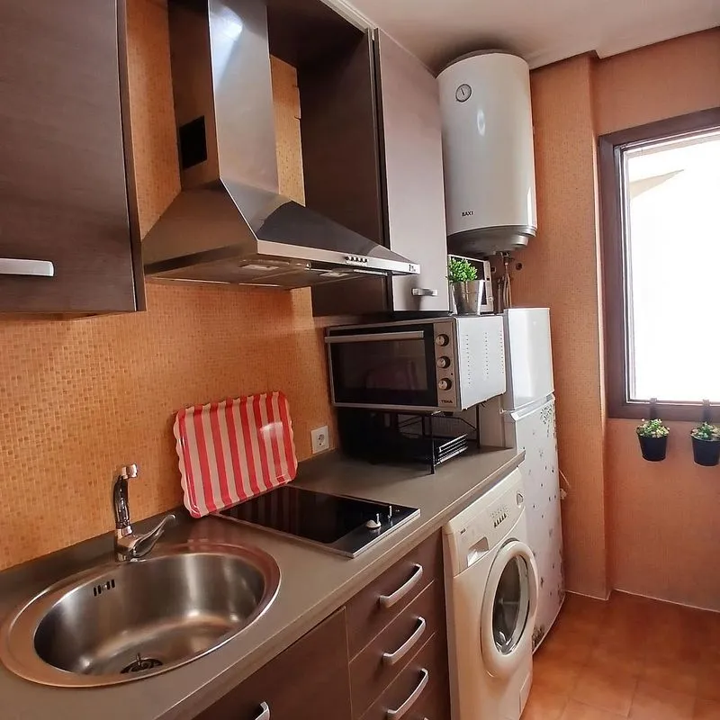 Köök - Furnished Flat with Balcony in Plasencia
